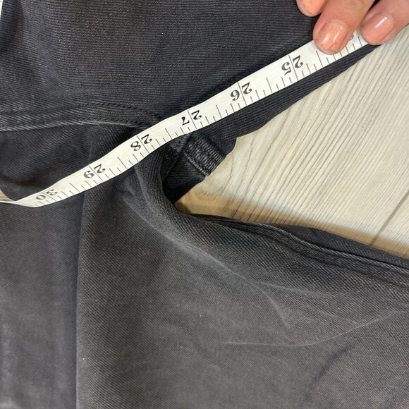 American Eagle Highest Rise 90's Boyfriend Black Wash Jeans Size 4 Distressed - Picture 10 of 10